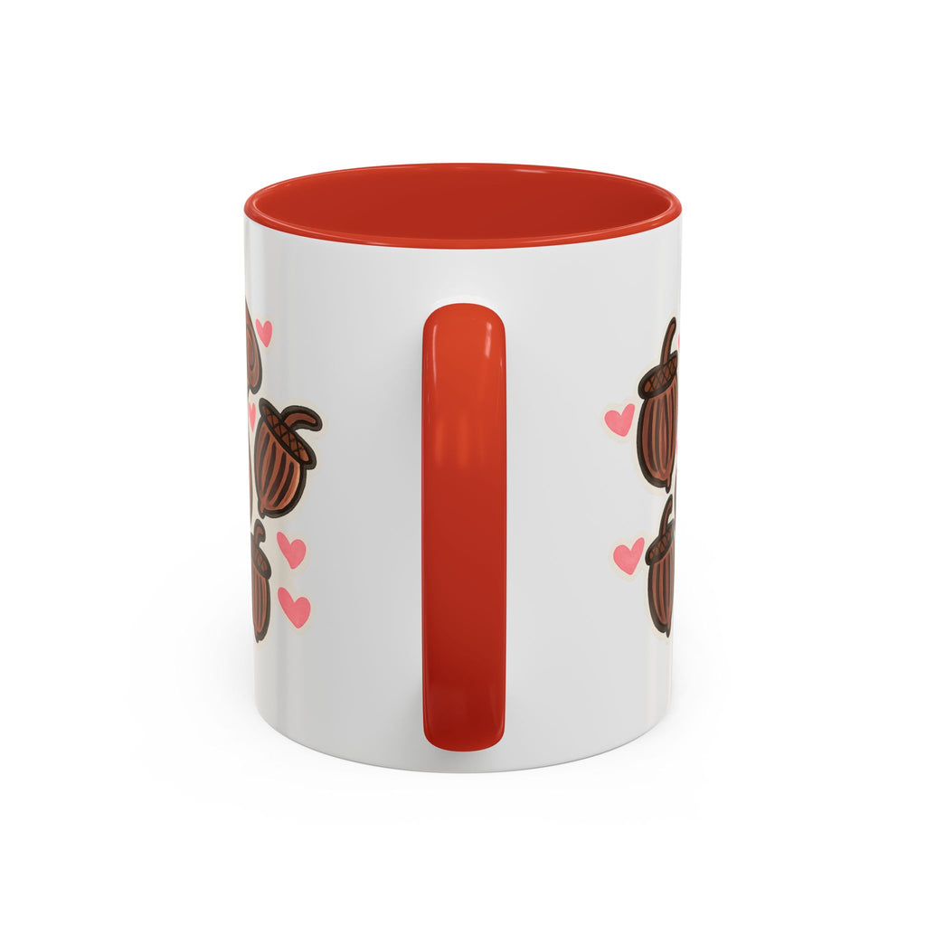 Hand-Drawn Cute Squirrel with Acorns Mug | Accent Coffee Mug