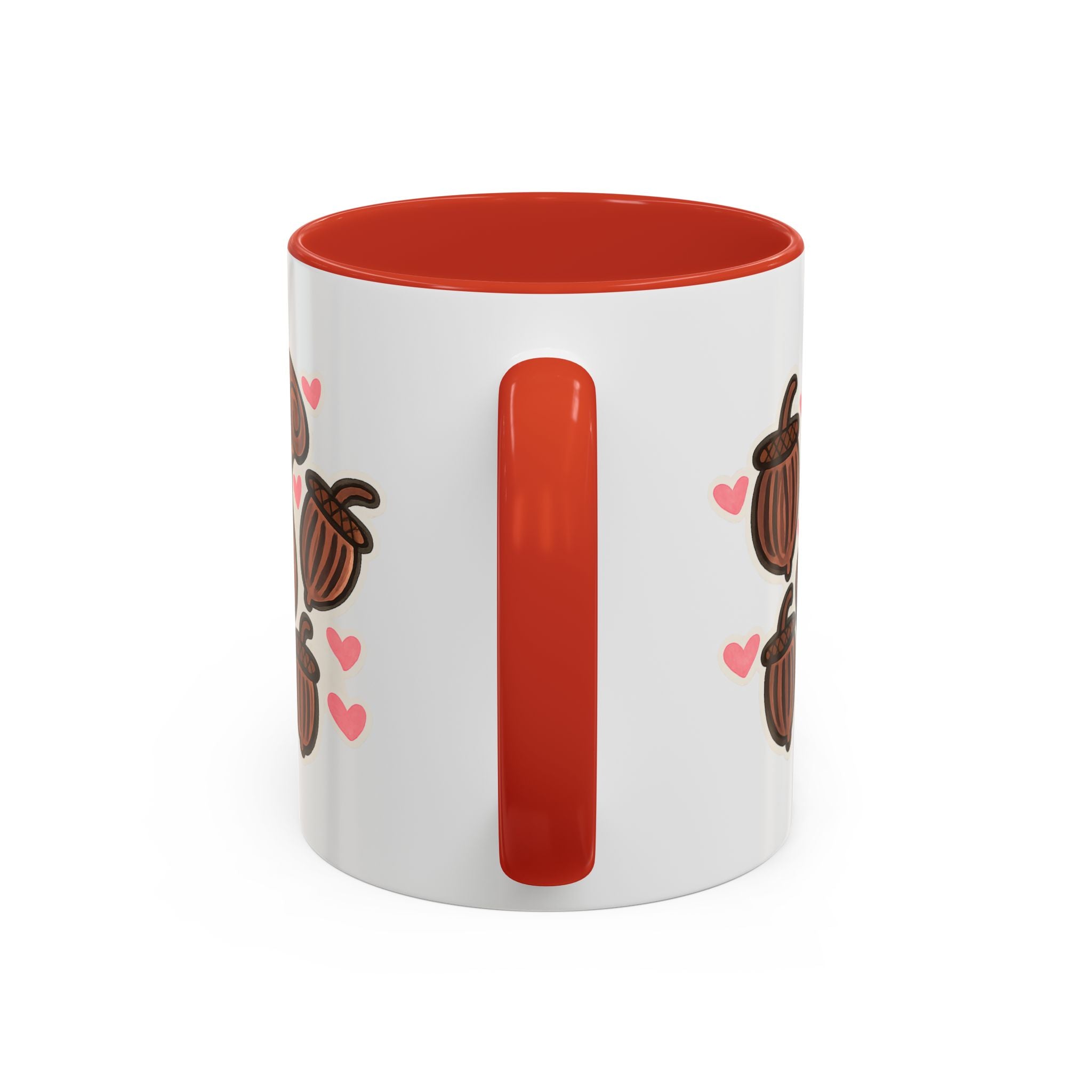 Hand-Drawn Cute Squirrel with Acorns Mug | Accent Coffee Mug