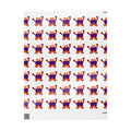 Hand-Drawn Crab Pattern Wrapping Paper | Nautical Beach Birthday Wrap