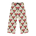 Hand-Drawn Retro Mailbox Pattern Pajama Pants | All-Over Print