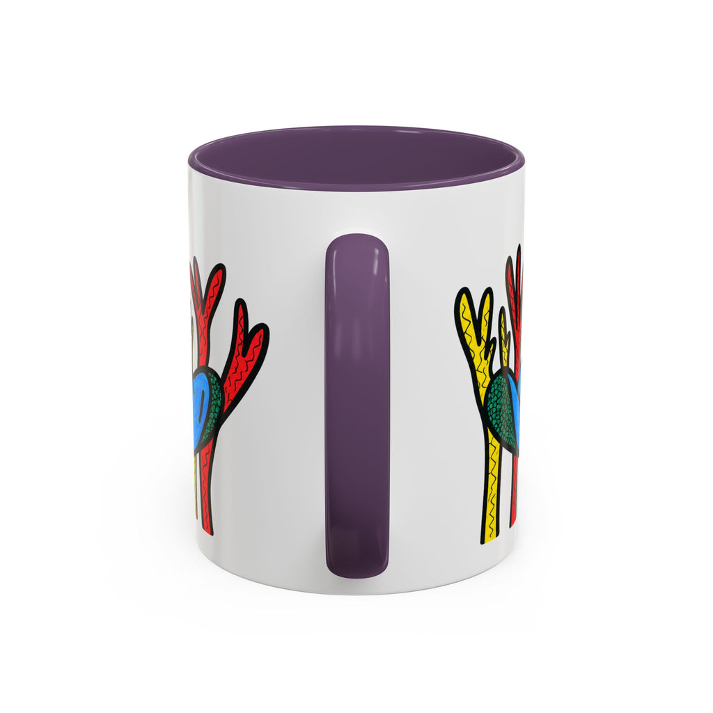 Hand-Drawn Blue Stingray Illustration Mug | Accent Coffee Mug (11, 15oz)