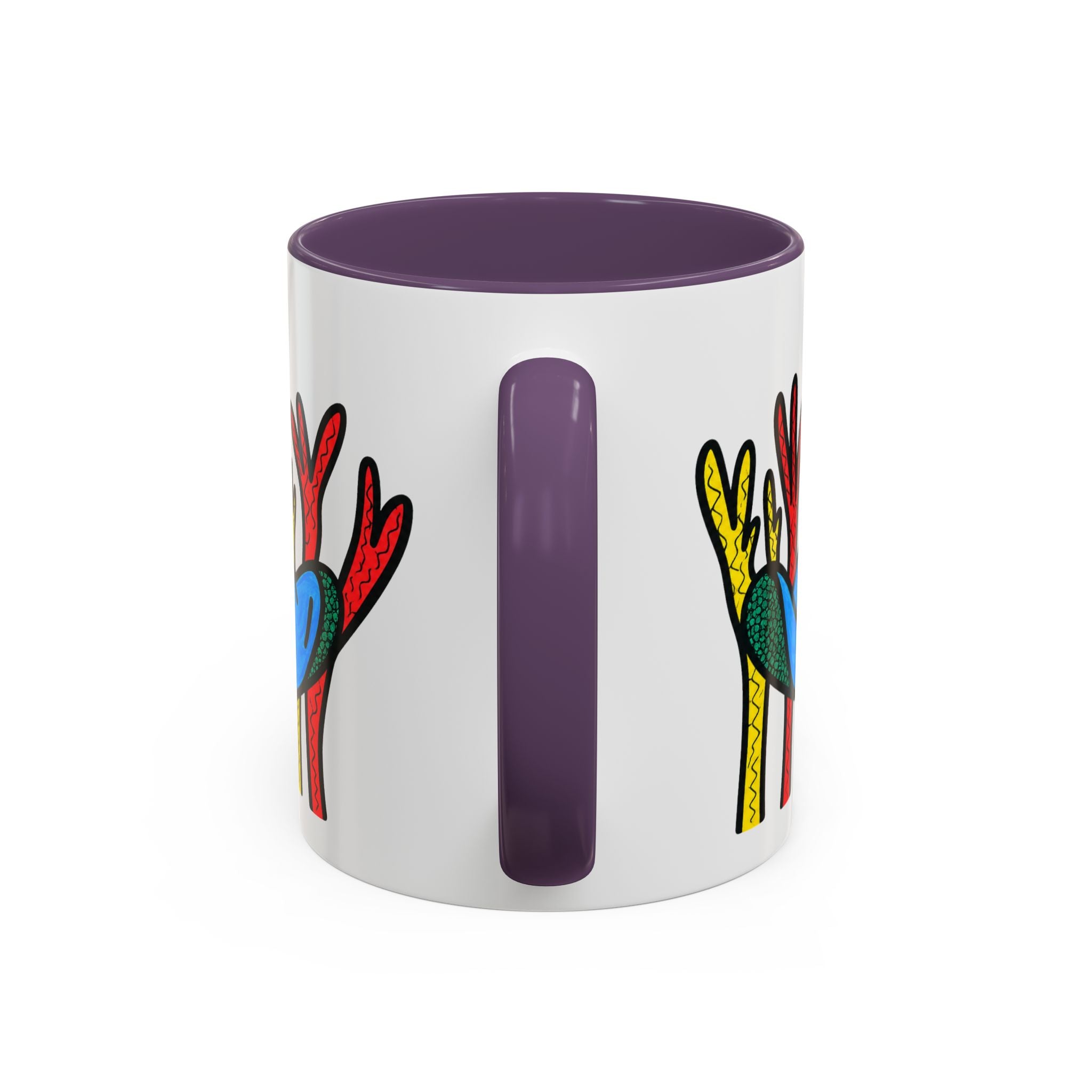 Hand-Drawn Blue Stingray Illustration Mug | Accent Coffee Mug (11, 15oz)