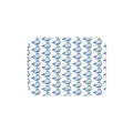 Hand-Drawn Blue Nautical Whale Pattern Sherpa Blanket | Cozy Ocean, Beach house Animal Throw