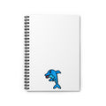 Hand-Drawn Cute Blue Dolphin Spiral Notebook | Ruled Line