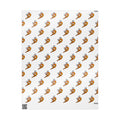 Hand-Drawn Orange Shrimp Ocean Pattern Wrapping Paper | Repeating Coastal Shrimp Illustration