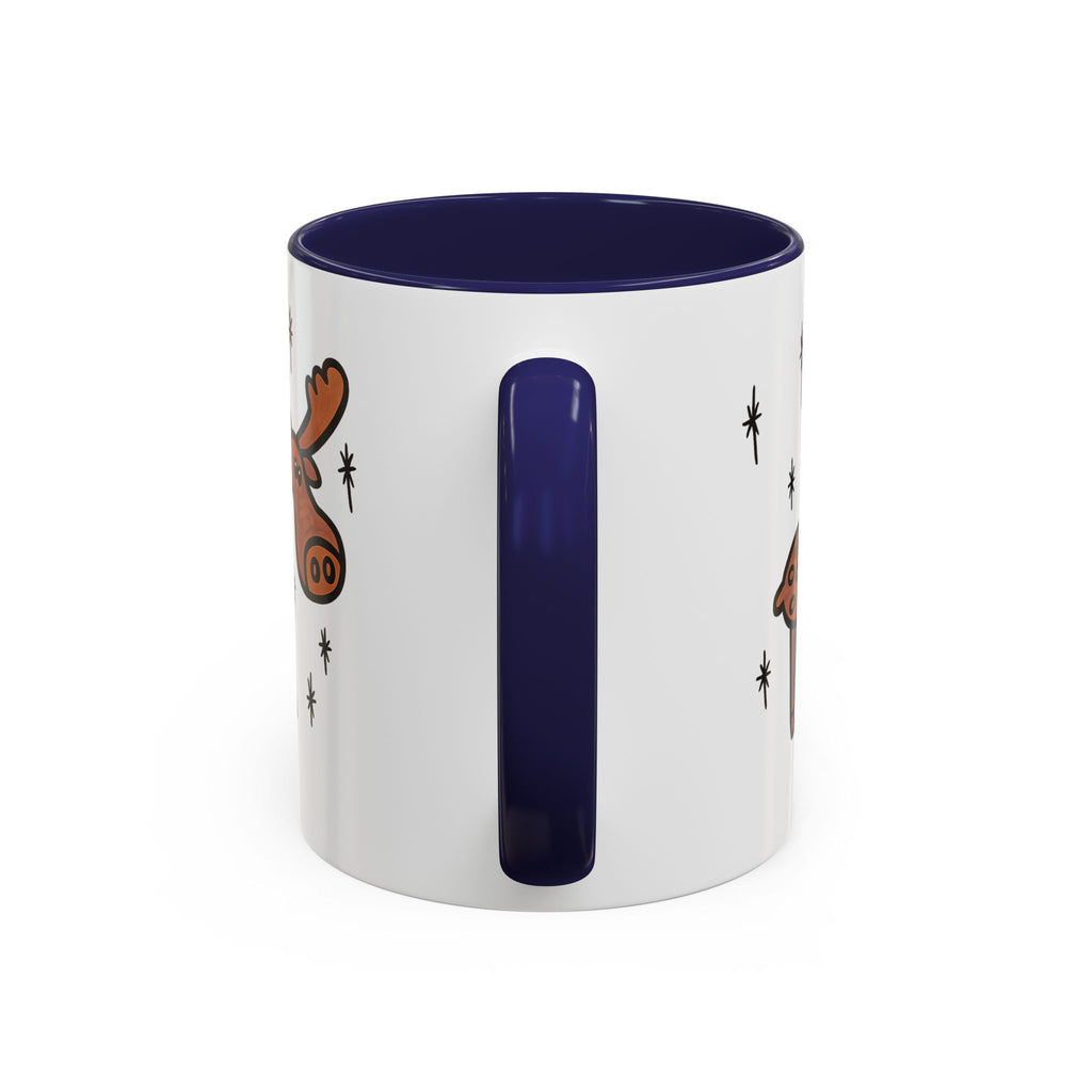 Hand-Drawn Retro Woodland Moose Mug | Accent Coffee Mug 11oz 15oz