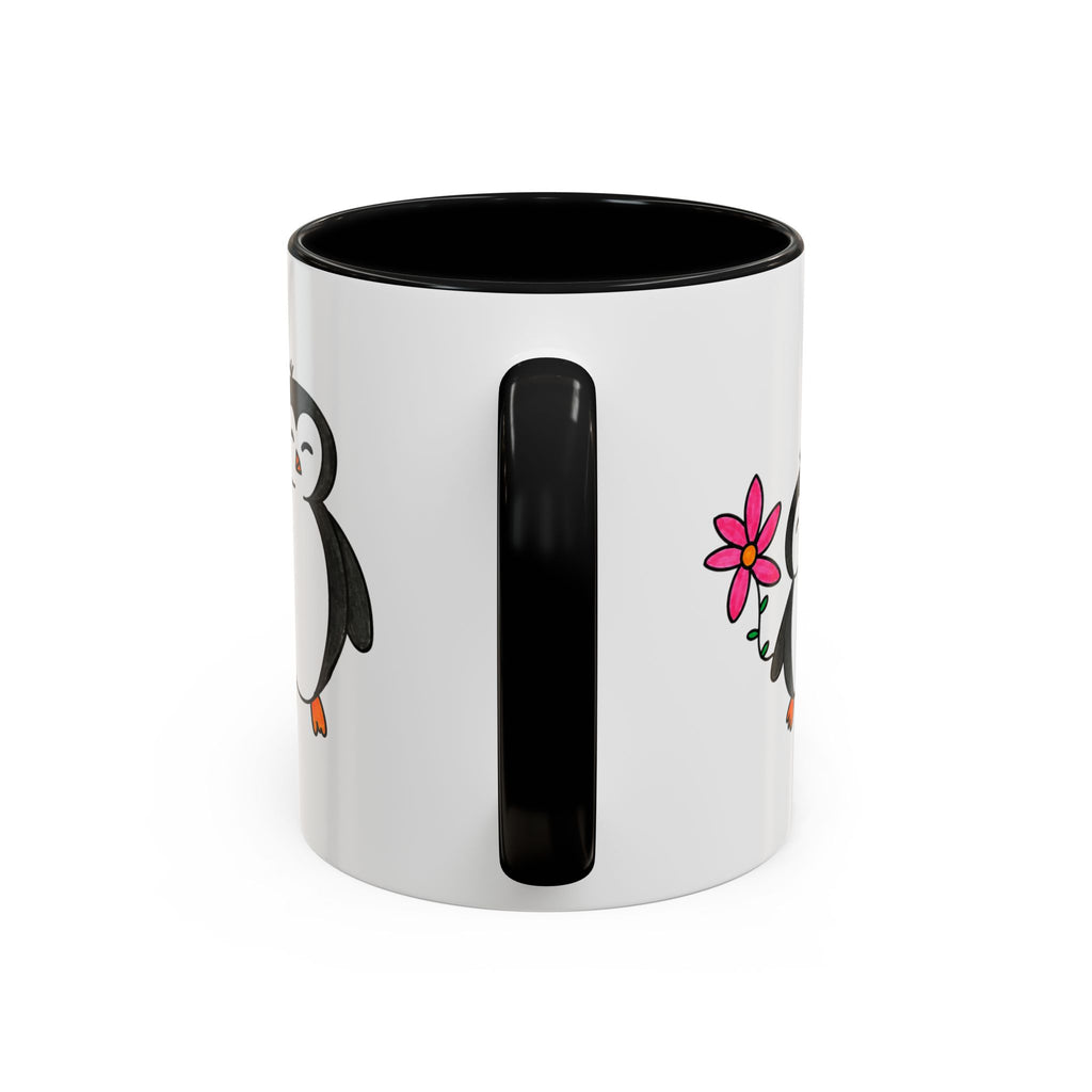 Hand-Drawn Cute Penguin Family Mug | Accent Coffee Mug