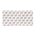 Hand-Drawn "Have a Spooky Halloween" ghosts spiders pumpkin Beach Towel