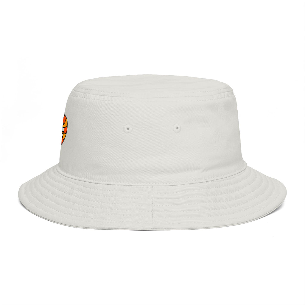 Hand-Drawn Cute Orange Shrimp Illustration Bucket Hat | Cartoon Seafood Beach Accessory
