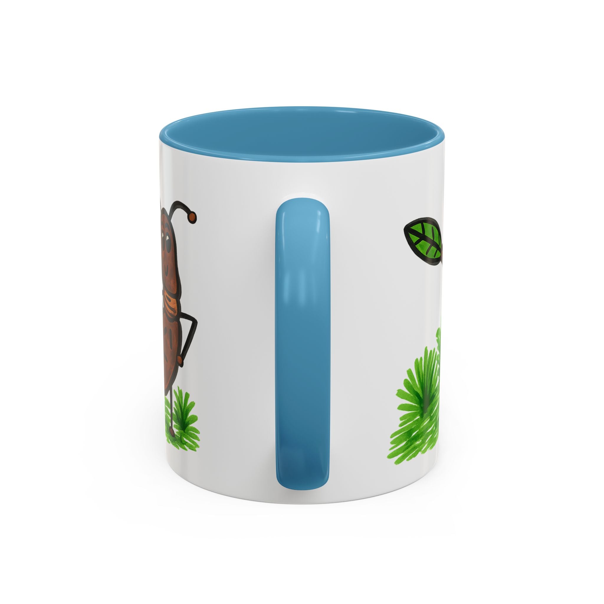 Hand-Drawn Dancing Ant Illustration Mug | Accent Coffee Mug