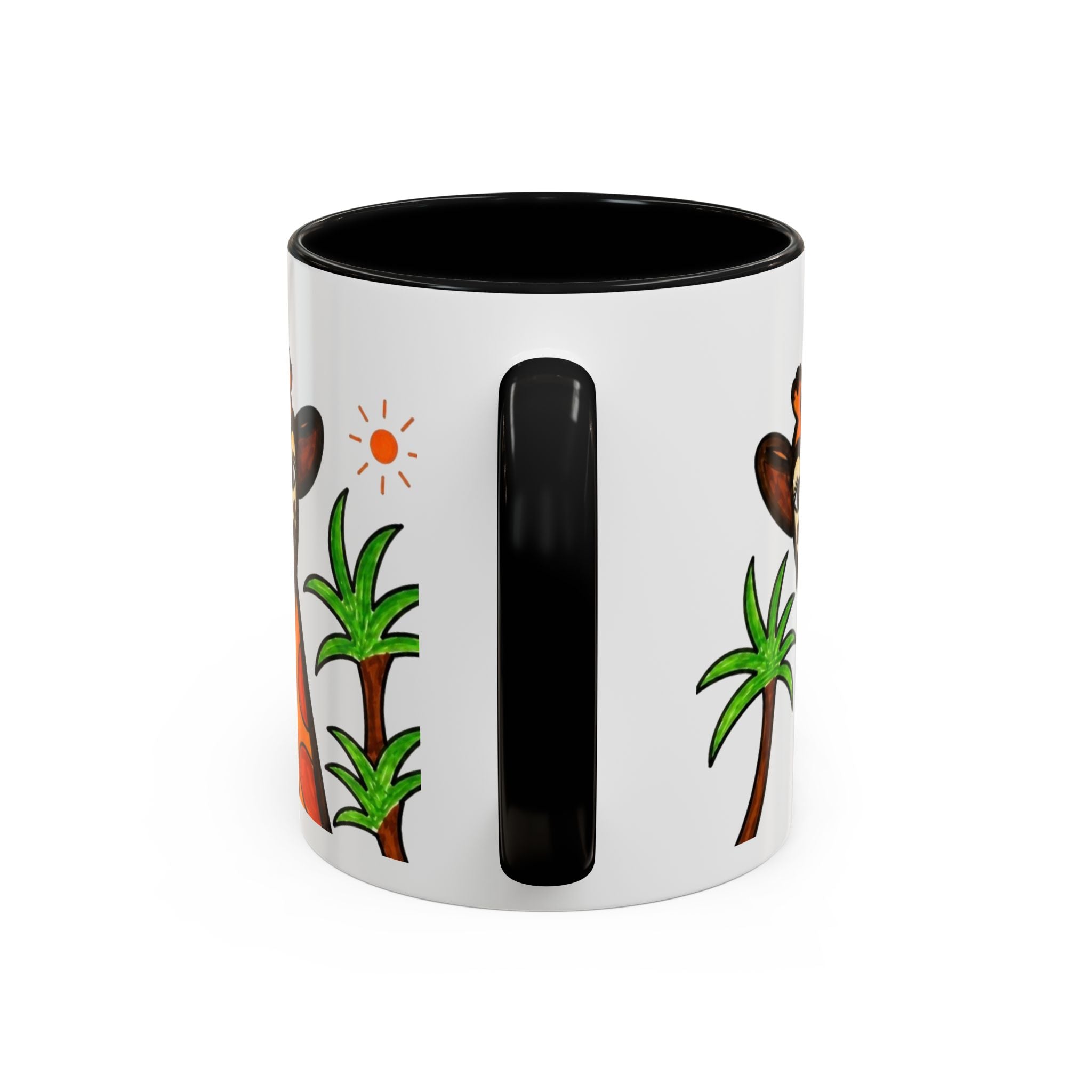 Hand-Drawn Peeking Giraffe Safari Mug | Accent Coffee Mug 11oz 15oz
