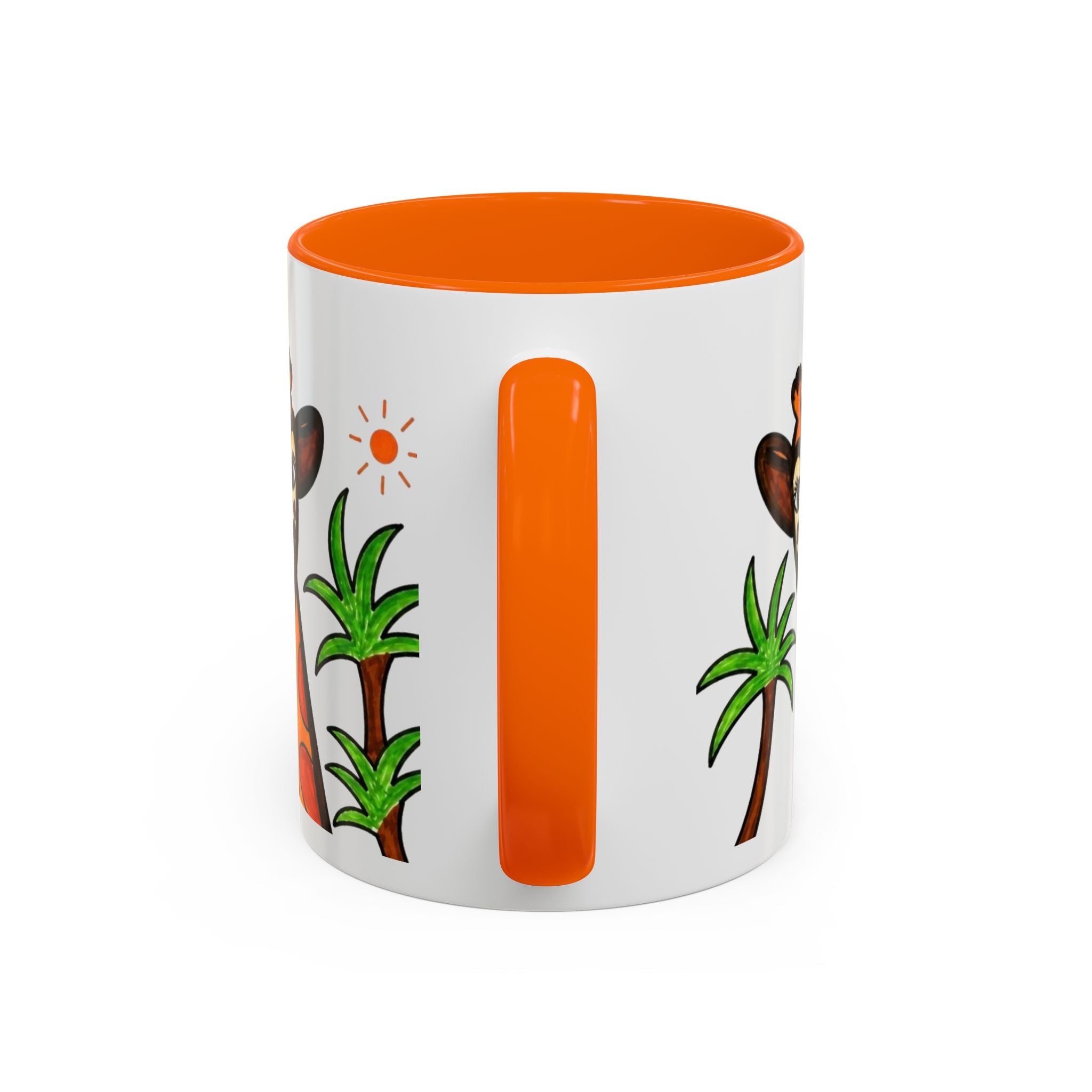 Hand-Drawn Peeking Giraffe Safari Mug | Accent Coffee Mug 11oz 15oz