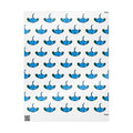 Hand-Drawn Blue Stingray pattern Wrapping Papers | Repeating Ocean Creature print
