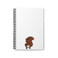 Hand-Drawn Cute Brown Squirrel Illustration Spiral Notebook | Ruled