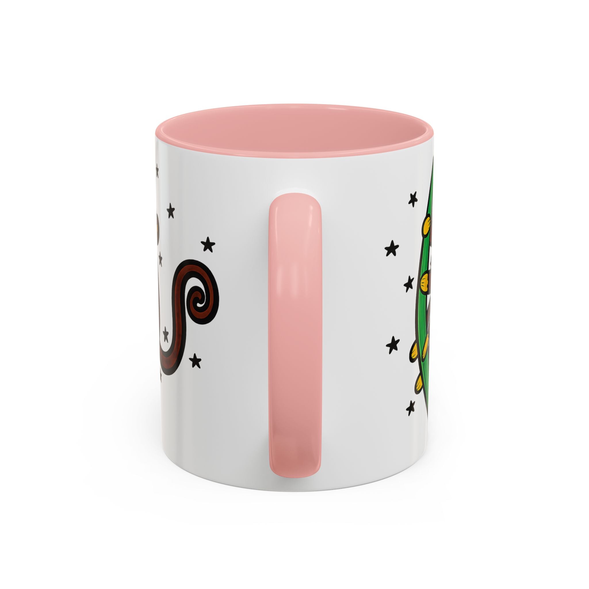 Hand-Drawn Playful Monkey on Vine Coffee Mug | Accent Mug 11oz 15oz