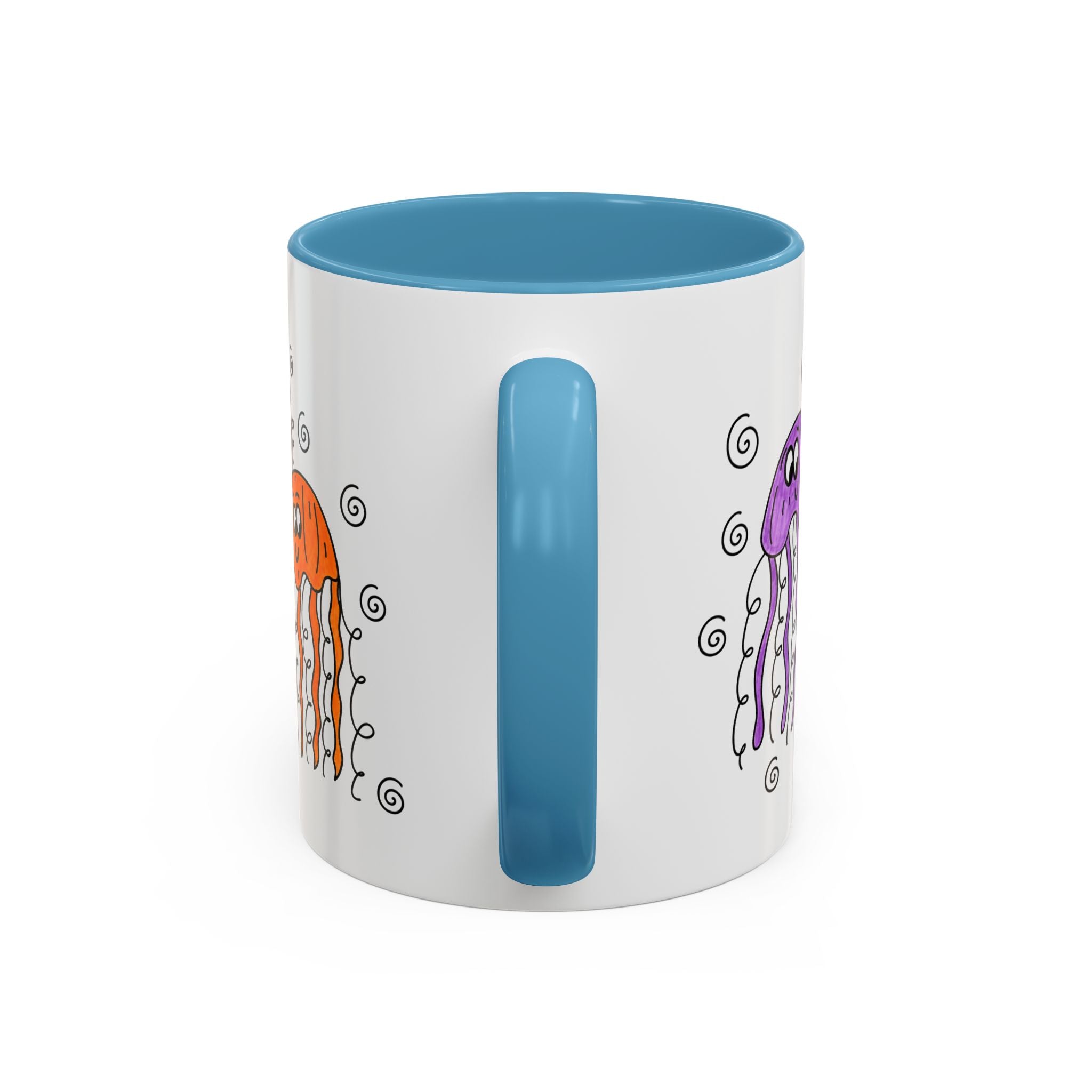 Hand-Drawn Cute Jellyfish Pattern Mug | Accent Coffee Mug 11oz or 15oz