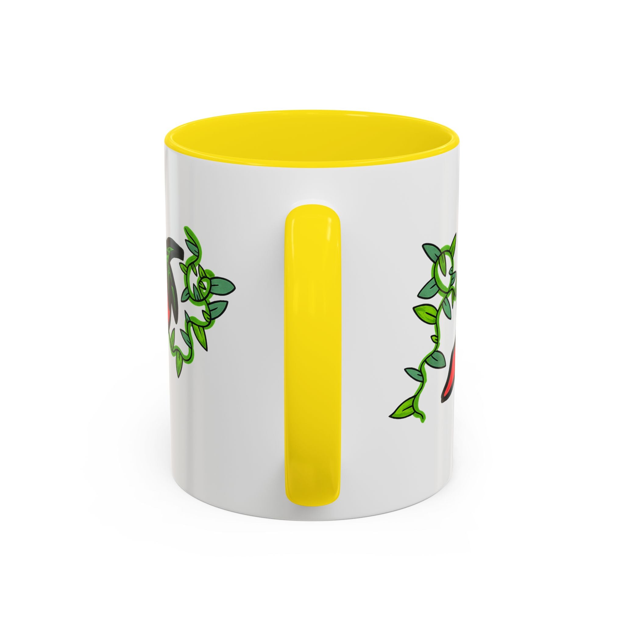 Hand-Drawn Cute Chili Pepper Vine Coffee Mug | Hot Veggie Accent Mug