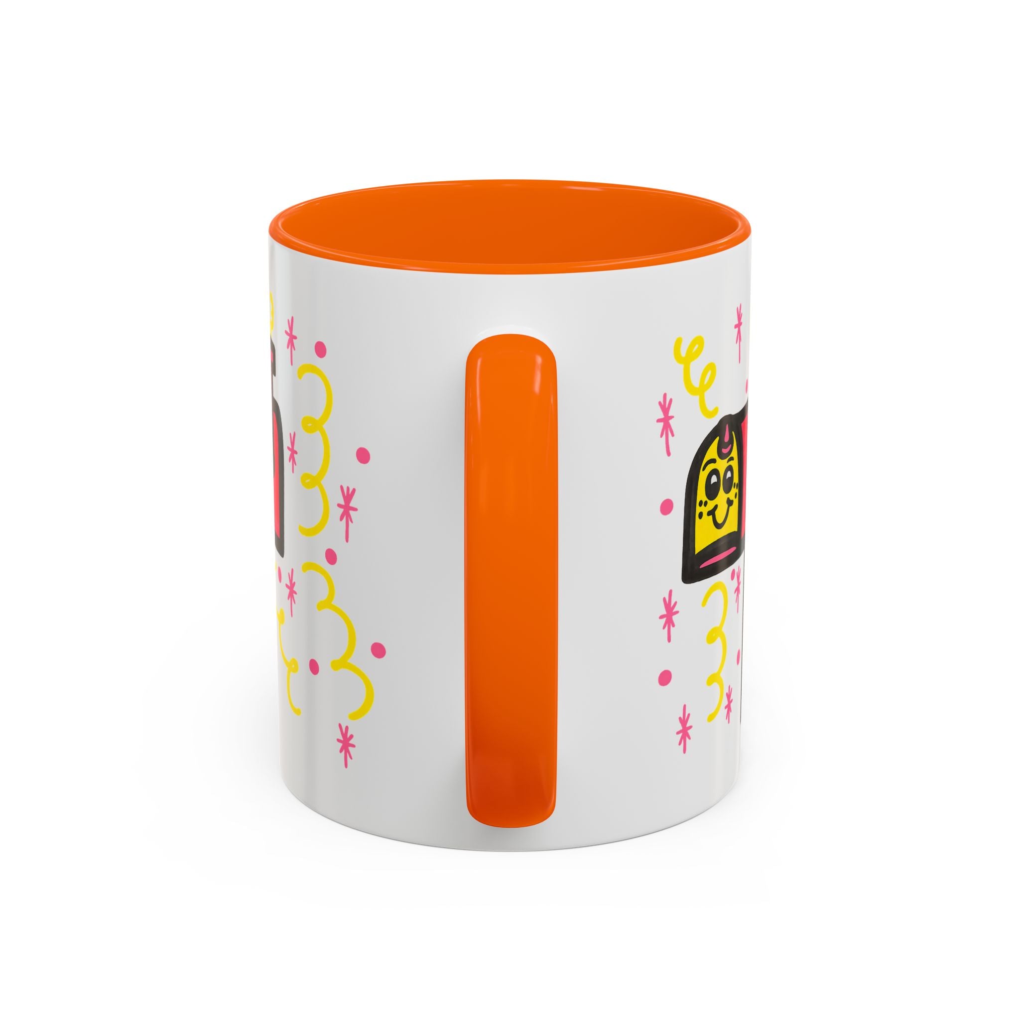 Hand-Drawn Cute Smiling Mailbox Mug | Accent Coffee Mug