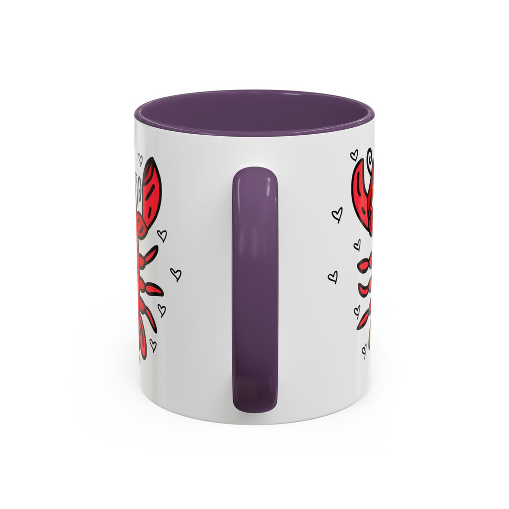 Hand-Drawn Cute Red Lobster Mug | Accent Coffee Mug 11oz 15oz