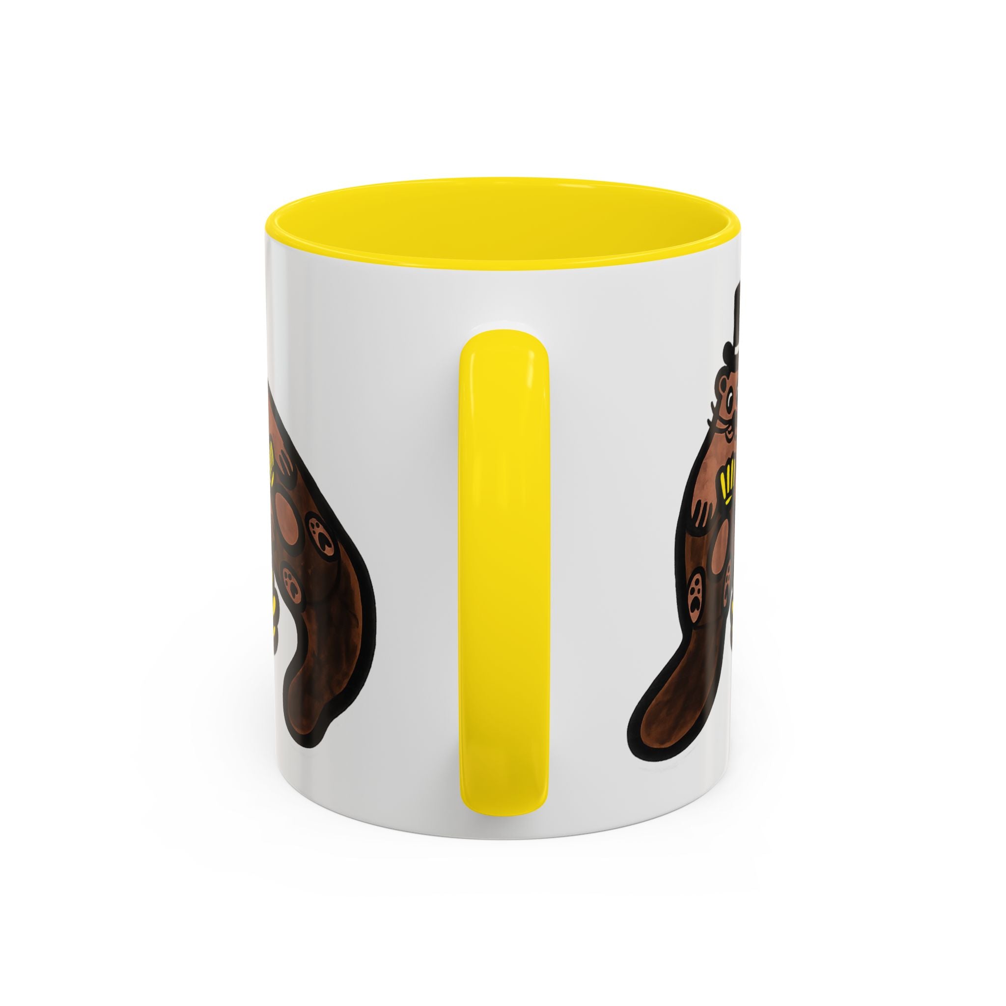 Otter with Top Hat and Shell Mug | Accent Coffee Cup
