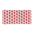 Hand-Drawn Red Lobster Pattern Beach Towel | Nautical Coastal Lobster Print