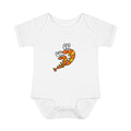 Hand-Drawn Cartoon Shrimp Infant Bodysuit | Cute Sea Creature Baby Onesie