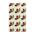 Hand-Drawn Smiling Fruit Characters apple watermelon banana Hand Towel | Cute Kitchen Towel