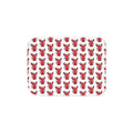 Hand-Drawn Red Lobster Pattern Sherpa Blanket | Coastal Nautical Seafood Throw