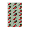 Hand-Drawn Cute Chili Pepper Pattern Hand Towel | Red Pepper Repeat Print