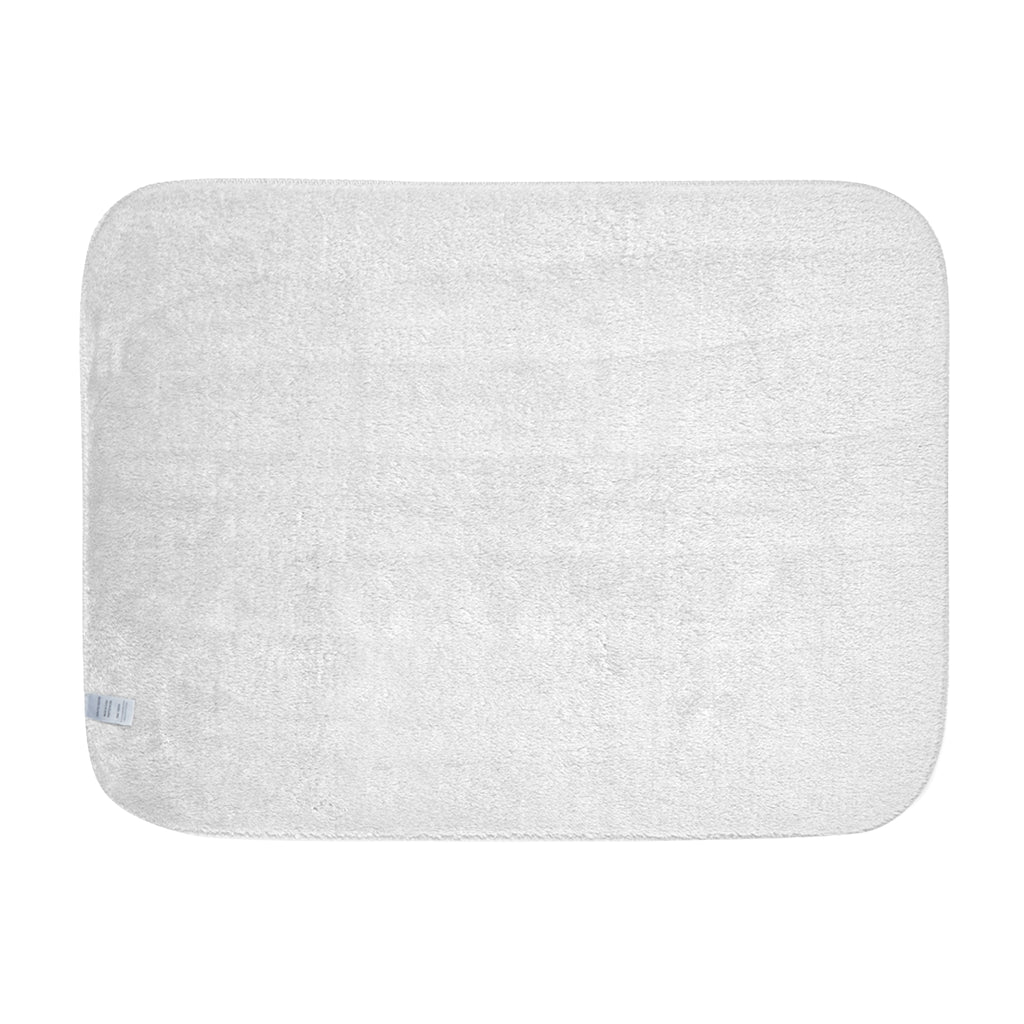 Hand-Drawn Cute Patterned Cat Sherpa Blanket | Cream Repeat Illustration