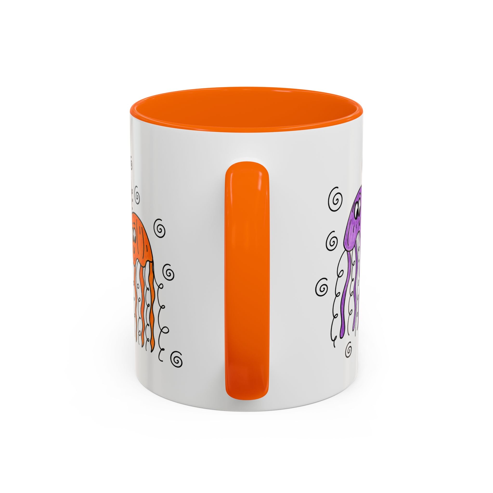 Hand-Drawn Cute Jellyfish Pattern Mug | Accent Coffee Mug 11oz or 15oz