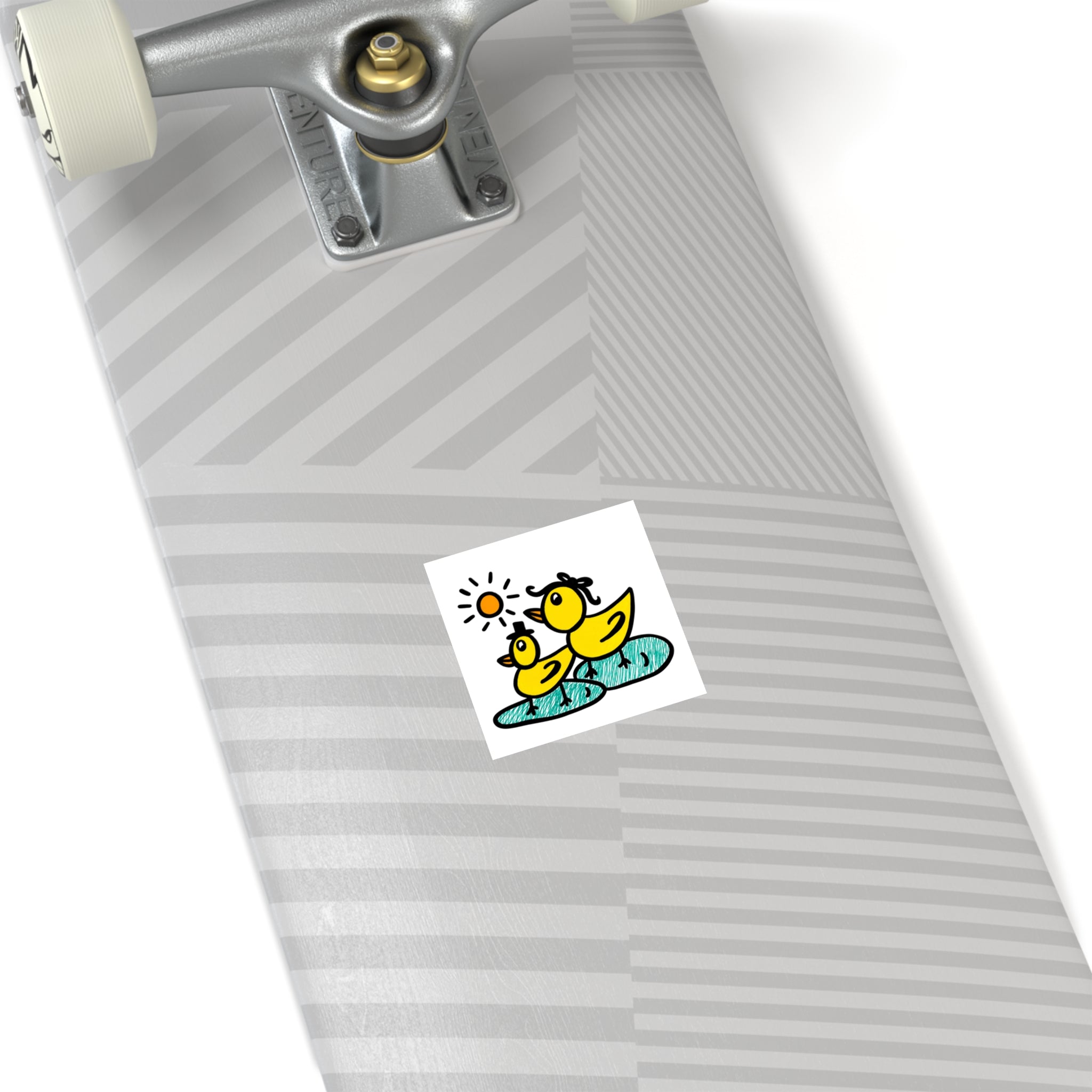 Cute Duck Sticker, Hand Drawn Duckling Sticker, Whimsical Yellow Duck Vinyl Sticker, Cute Animal Decal