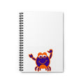 Hand-Drawn Smiling Cartoon Crab Spiral Notebook | Ruled Lined Journal