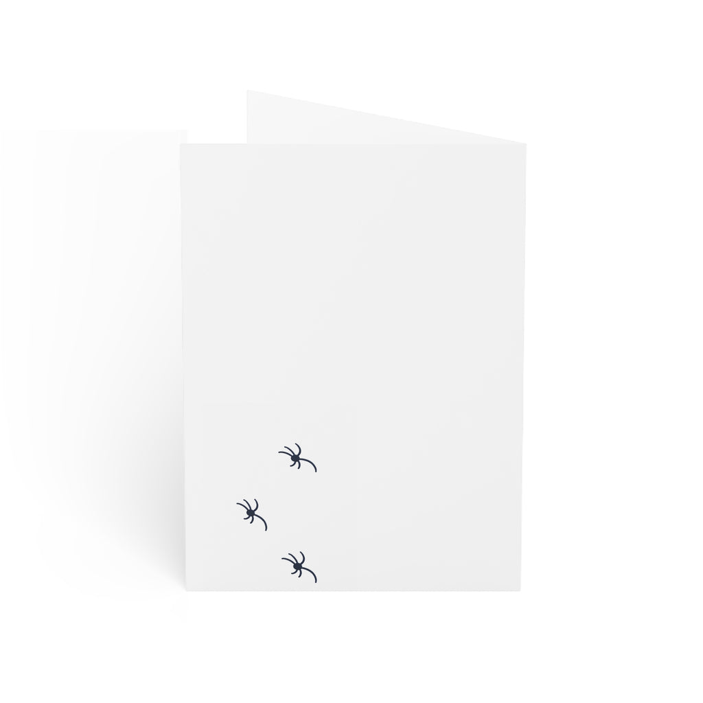Cute Halloween Greeting Card, Hand Drawn Spooky Card, Whimsical Halloween Card, Cozy Spooky Season Card
