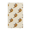 Hand-drawn Orange Shrimp Hand Towel | Nautical Kitchen Towel