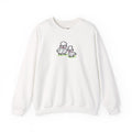 Hand-Drawn Cute Cartoon Sheep Family Sweatshirt | Pastel Lambs Graphic Crewneck