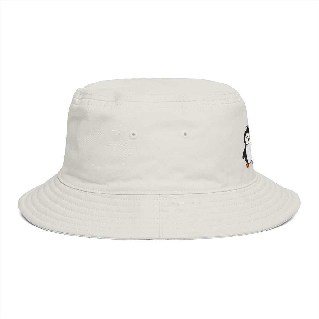 Hand-Drawn Cute Penguin Pair Bucket Hat | Penguins, Winter Animal