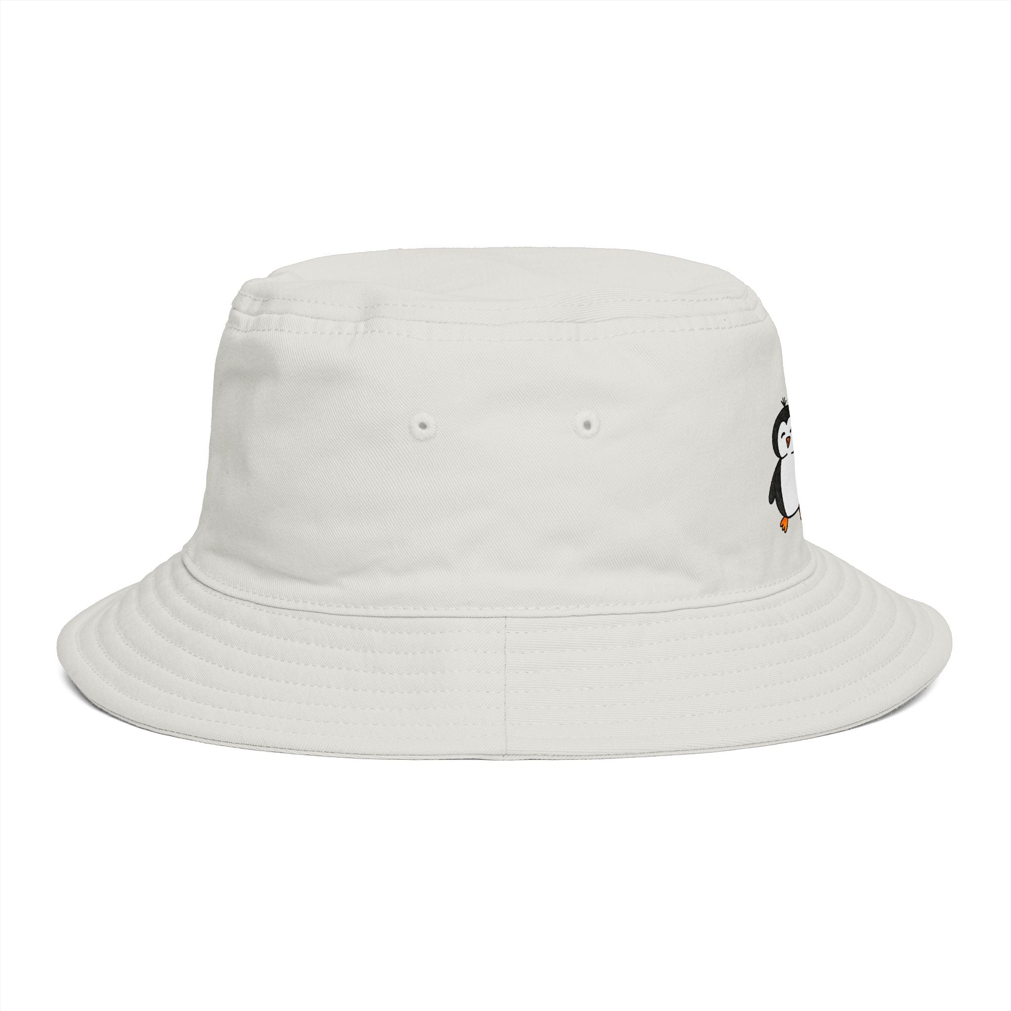 Hand-Drawn Cute Penguin Pair Bucket Hat | Penguins, Winter Animal