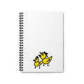 Hand-Drawn Yellow Ducklings spiral notebook | Ruled lined journal