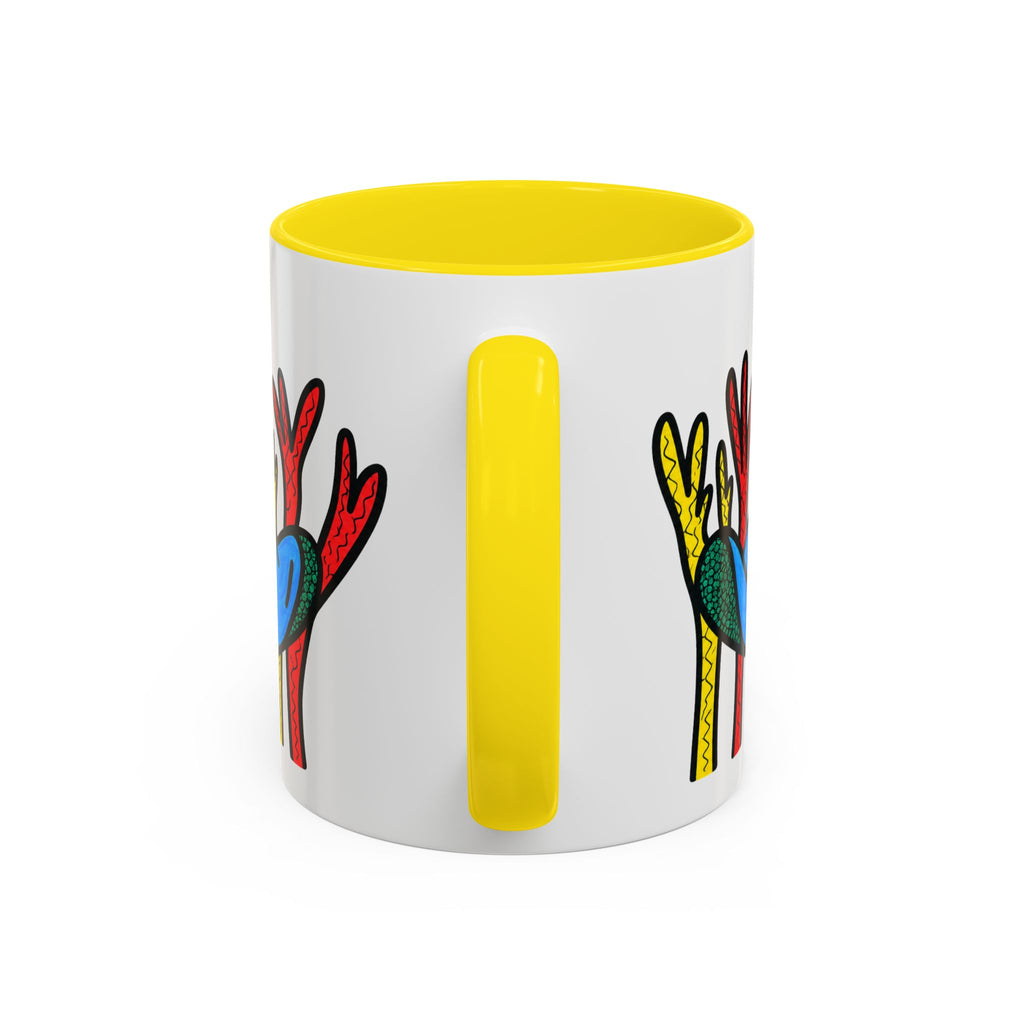 Hand-Drawn Blue Stingray Illustration Mug | Accent Coffee Mug (11, 15oz)