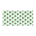 Hand-Drawn Monkey on Tree Branch Beach Towel | Tropical Animal Print