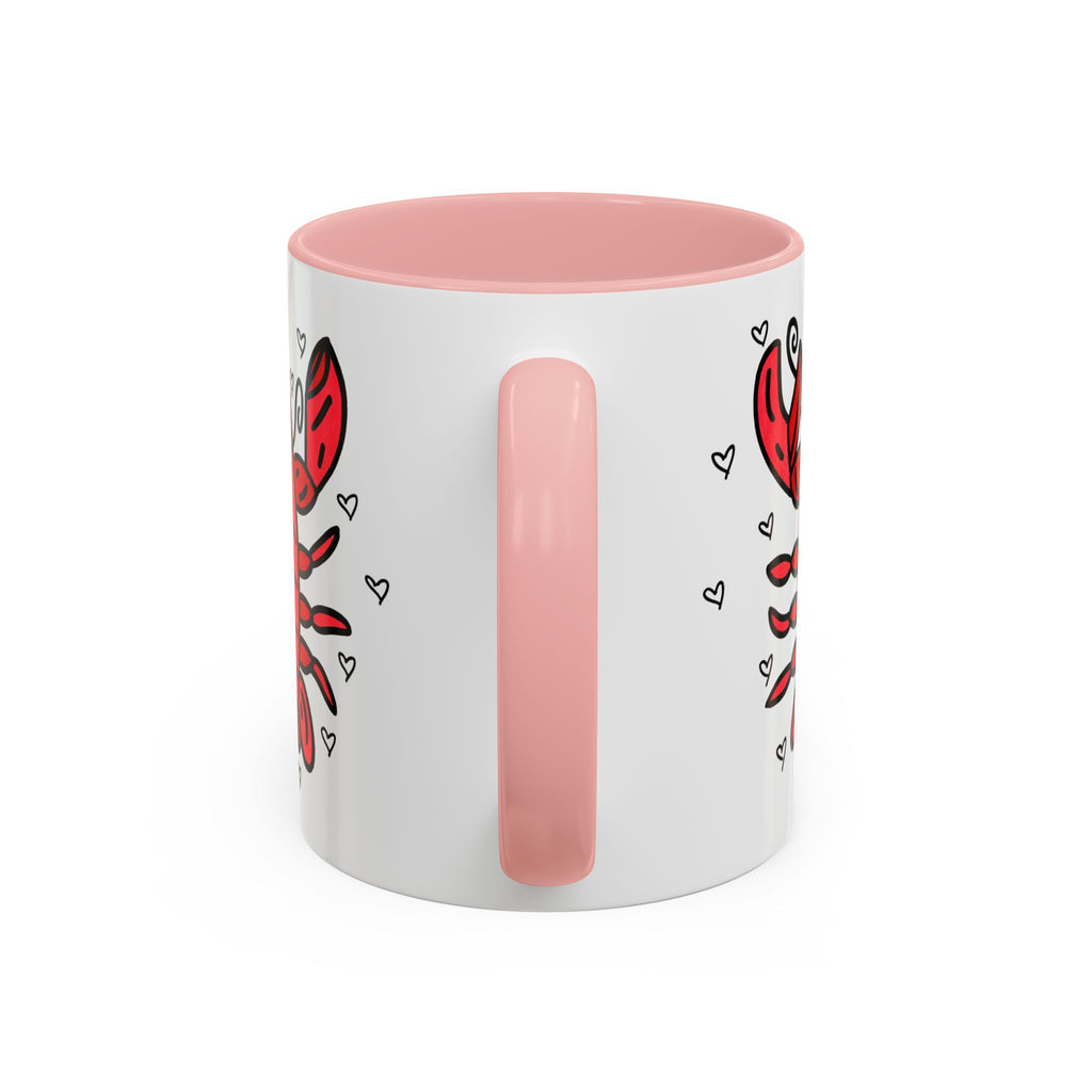 Hand-Drawn Cute Red Lobster Mug | Accent Coffee Mug 11oz 15oz