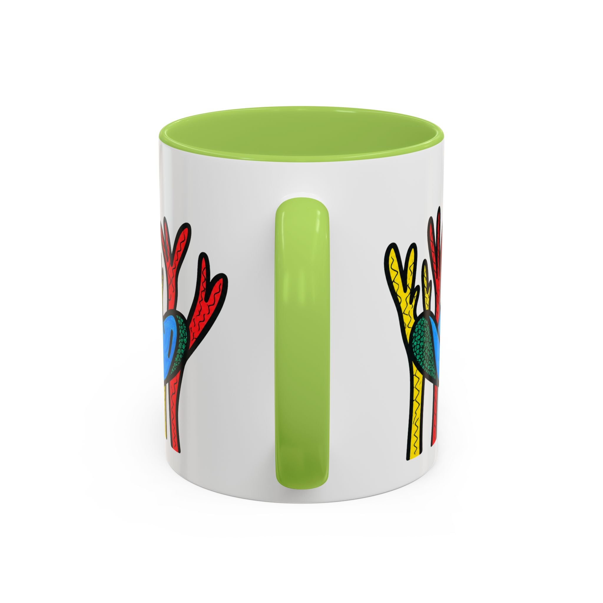 Hand-Drawn Blue Stingray Illustration Mug | Accent Coffee Mug (11, 15oz)