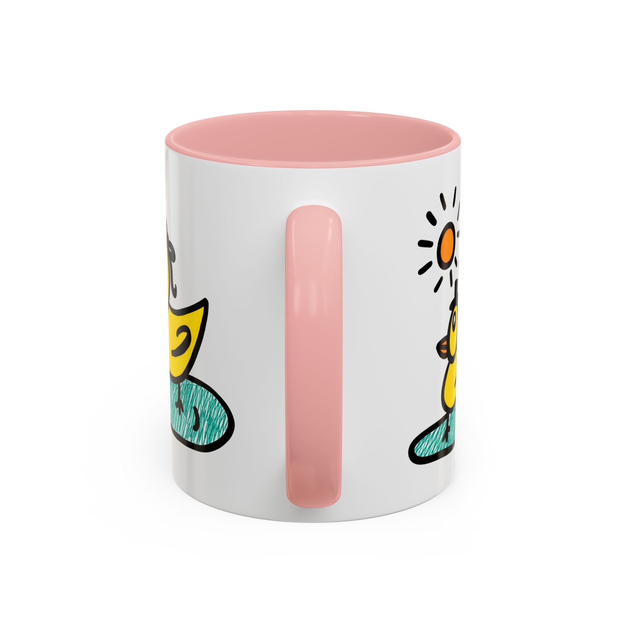 Hand-Drawn Cute Ducks in Pond Mug | Accent Coffee Mug 11oz 15oz