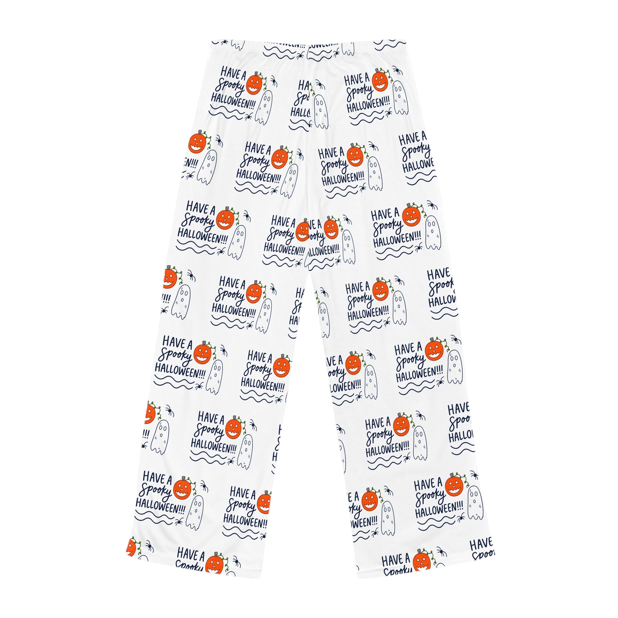Hand-Drawn Have a Spooky Halloween Pattern Pajama Pants | Halloween Pajama Pants