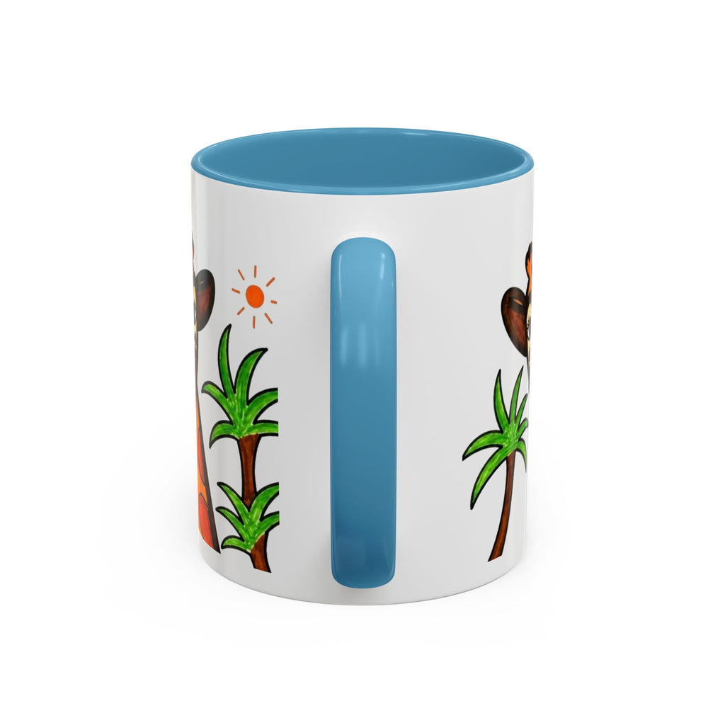 Hand-Drawn Peeking Giraffe Safari Mug | Accent Coffee Mug 11oz 15oz