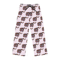 Hand-Drawn Calico Cat Pattern Pajama Pants | Pink Allover Print