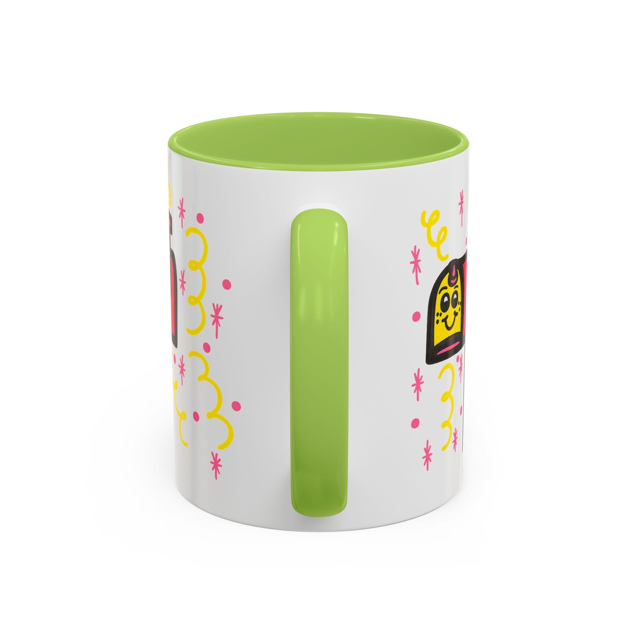 Hand-Drawn Cute Smiling Mailbox Mug | Accent Coffee Mug