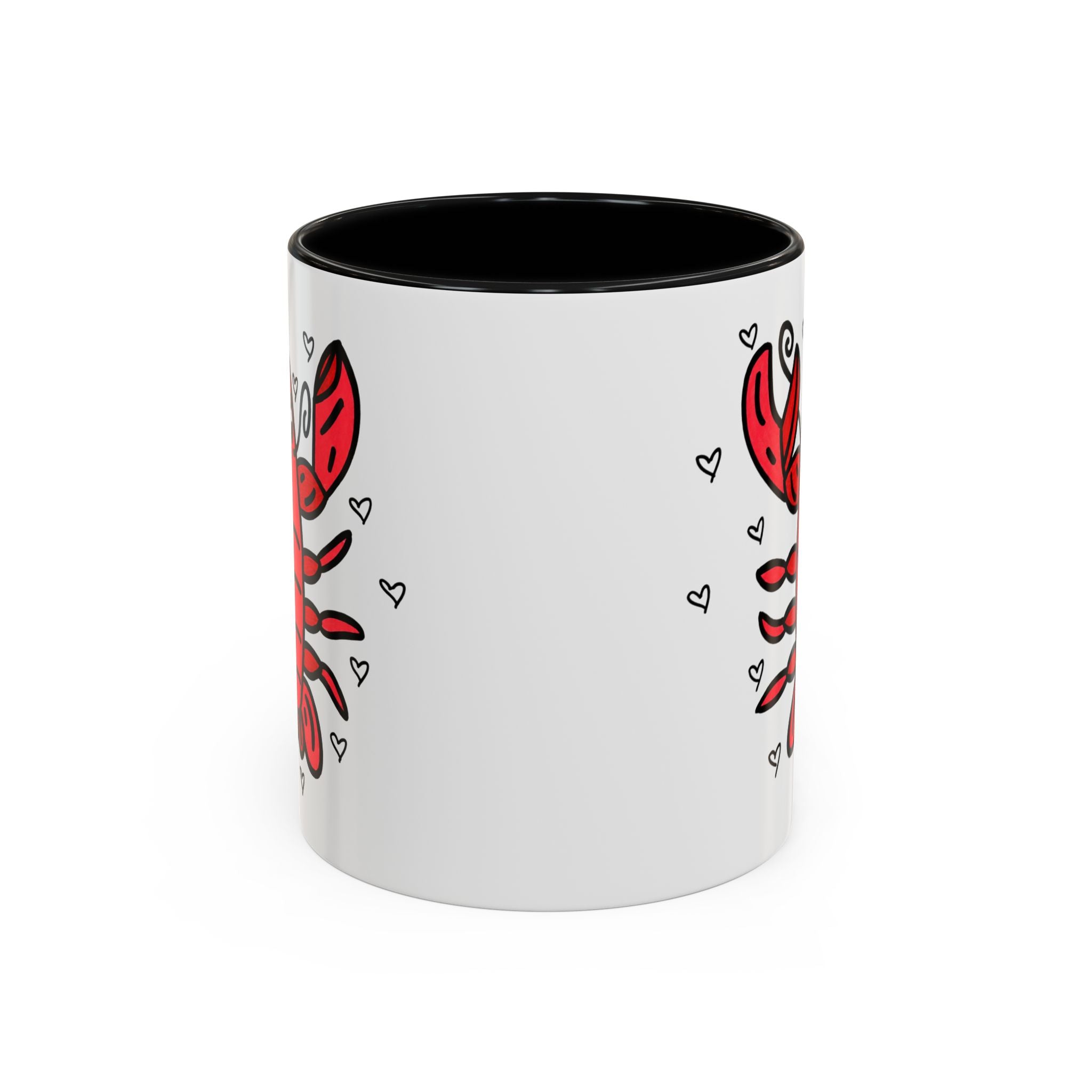 Hand-Drawn Cute Red Lobster Mug | Accent Coffee Mug 11oz 15oz