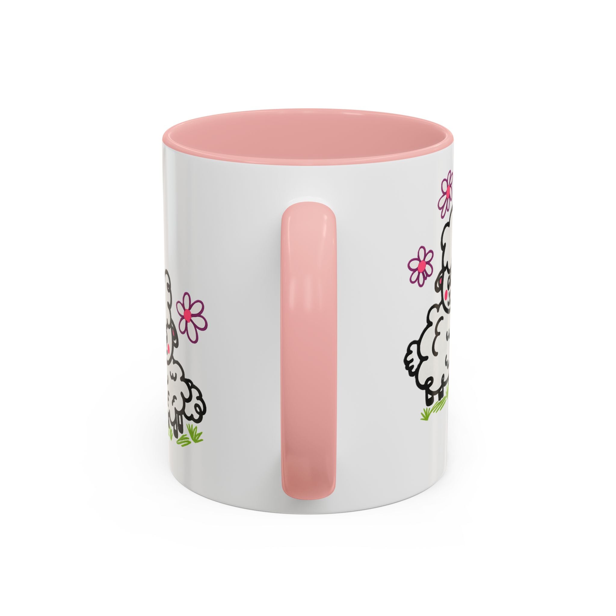 Hand-Drawn Cute Cartoon Sheep Pattern Mug | Accent Coffee Mug